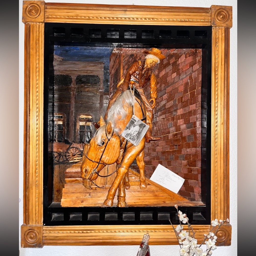 3D Carved Wood Wall Art